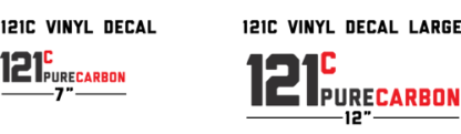121C PURE CARBON Decal