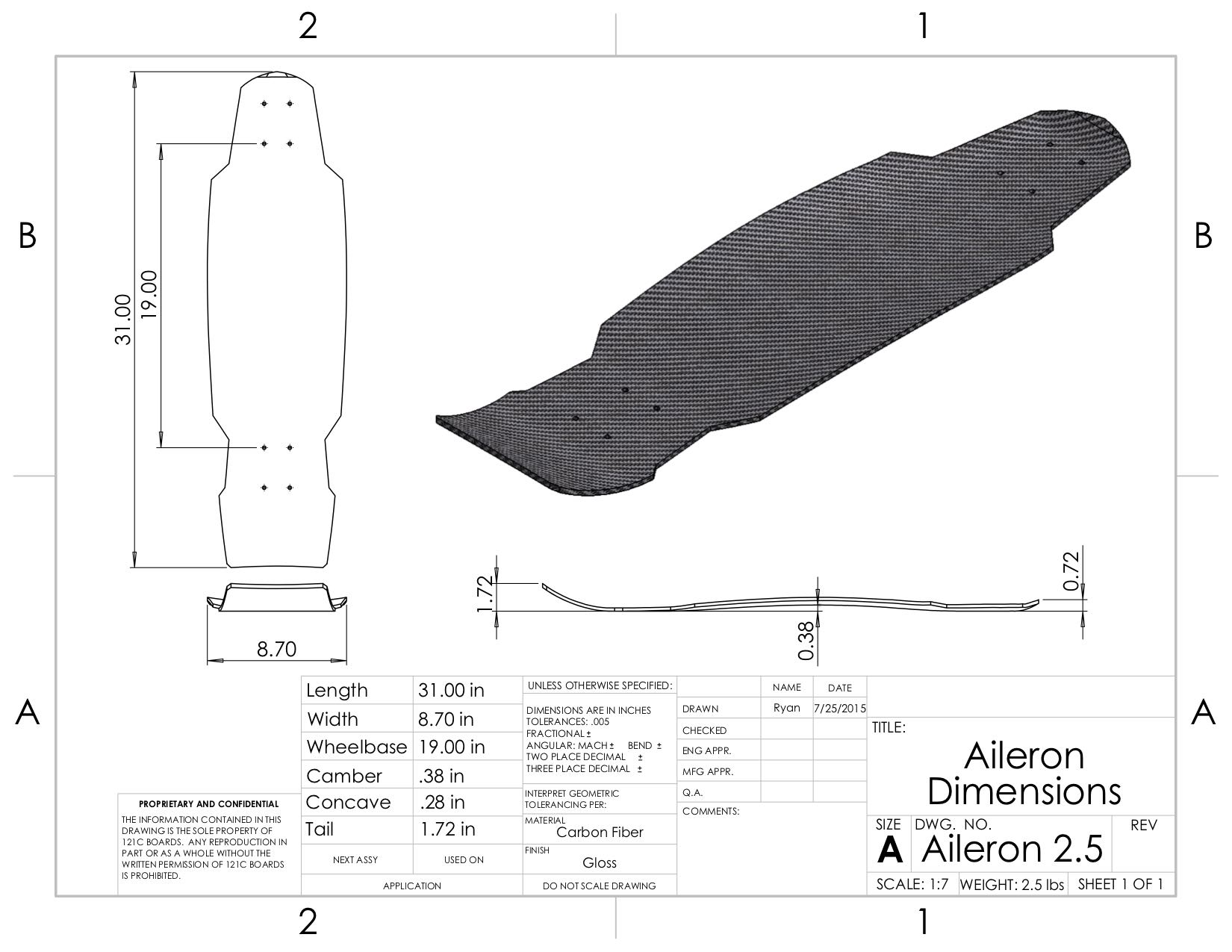 Aileron Dimensions