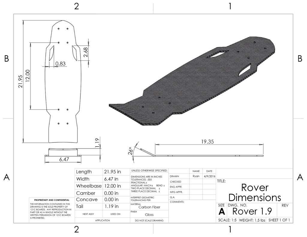 Rover Dimensions